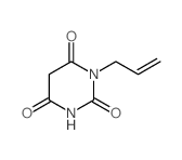 2,4,6(1H,3H,5H)-Pyrimidinetrione,1-(2-propen-1-yl)- Structure