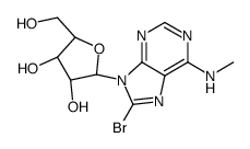 8-BROMO-N-METHYL-ADENOSINE Structure