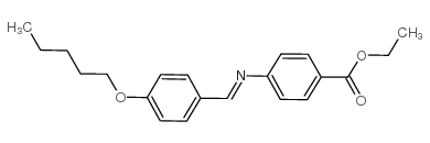 ETHYL 4-(4-PENTYLOXYBENZYLIDENEAMINO)BENZOATE Structure