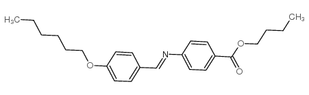 butyl 4-[(4-hexoxyphenyl)methylideneamino]benzoate结构式