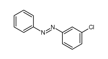 1-(3-chlorophenyl)-2-phenyldiazene结构式