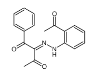 2-(2-acetylphenylhydrazone)-1-phenyl-1,3-butane dione结构式