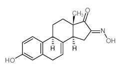 (9S,13S,14R,16Z)-3-hydroxy-16-hydroxyimino-13-methyl-6,9,11,12,14,15-hexahydrocyclopenta[a]phenanthren-17-one Structure