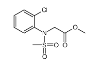 methyl N-(2-chlorophenyl)-N-(methylsulfonyl)glycinate结构式