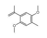 1-isopropenyl-2,5-dimethoxy-4-methylbenzene Structure
