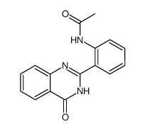 2-(2-acetylamino-phenyl)-3H-quinazolin-4-one Structure