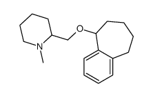 1-methyl-2-(6,7,8,9-tetrahydro-5H-benzo[7]annulen-5-yloxymethyl)piperidine结构式