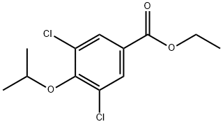 Ethyl 3,5-dichloro-4-propan-2-yloxybenzoate结构式