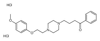 4-[4-[2-(4-methoxyphenoxy)ethyl]piperazin-1-yl]-1-phenylbutan-1-one,dihydrochloride结构式
