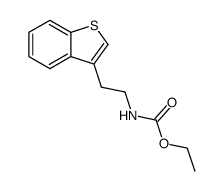 (2-benzo[b]thiophen-3-yl-ethyl)-carbamic acid ethyl ester结构式