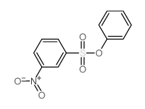 Benzenesulfonic acid, 3-nitro-, phenyl ester Structure