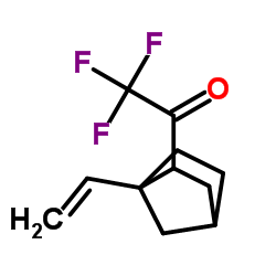 2,2,2-Trifluoro-1-(1-vinylbicyclo[2.2.1]hept-2-yl)ethanone结构式