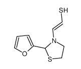 2-[2-(furan-2-yl)-1,3-thiazolidin-3-yl]ethenethiol Structure