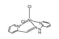 Ni(2-pyridinecarboxaldehyde 2'-pyridylhydrazone)Cl2 Structure