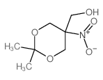 (2,2-dimethyl-5-nitro-1,3-dioxan-5-yl)methanol结构式