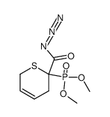 (2-Azidocarbonyl-3,6-dihydro-2H-thiopyran-2-yl)-phosphonic acid dimethyl ester Structure