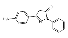 5-(4-氨基苯基)-2-苯基-4H-吡唑-3-酮结构式