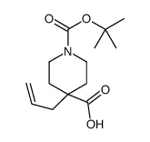 4-Allyl-1-{[(2-methyl-2-propanyl)oxy]carbonyl}-4-piperidinecarbox ylic acid Structure