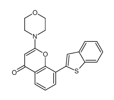 8-(1-benzothiophen-2-yl)-2-morpholin-4-ylchromen-4-one Structure