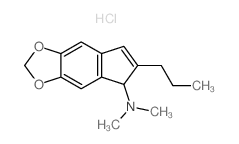 5-DIMETHYLAMINO-6-PROPYL-5H-INDENO(5,6-d)-1,3-DIOXOLE HYDROCHLORIDE Structure