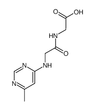 N-[N-(6-methyl-pyrimidin-4-yl)-glycyl]-glycine Structure