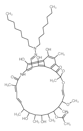 Rifamycin,3-[(dioctylhydrazono)methyl]- (9CI) picture