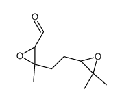 3-[2-(3,3-dimethyloxiran-2-yl)ethyl]-3-methyloxirane-2-carbaldehyde结构式