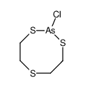 2-chloro-1,3,6,2-trithiarsocane结构式