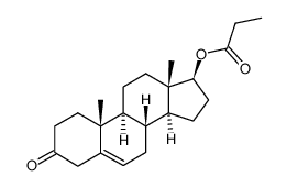 17β-propionyloxy-androst-5-en-3-one Structure