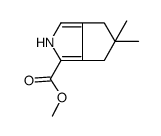 Cyclopenta[c]pyrrole-1-carboxylic acid, 2,4,5,6-tetrahydro-5,5-dimethyl-, methyl ester (9CI)结构式