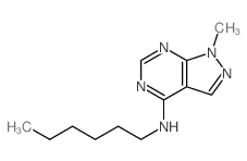 N-hexyl-9-methyl-2,4,8,9-tetrazabicyclo[4.3.0]nona-1,3,5,7-tetraen-5-amine picture