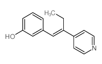 Phenol,3-[2-(4-pyridinyl)-1-buten-1-yl]- Structure
