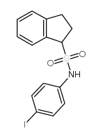 N-(3-茚满)磺酰基(4-碘)苯胺结构式