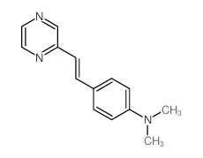 Benzenamine,N,N-dimethyl-4-[2-(2-pyrazinyl)ethenyl]-结构式