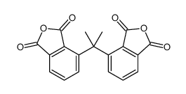 4-[2-(1,3-dioxo-2-benzofuran-4-yl)propan-2-yl]-2-benzofuran-1,3-dione结构式