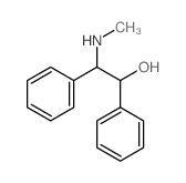 Benzeneethanol, b-(methylamino)-a-phenyl- Structure