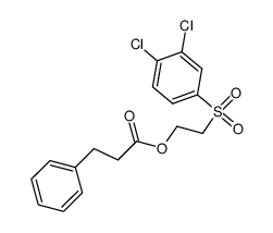 2-((3,4-dichlorophenyl)sulfonyl)ethyl 3-phenylpropanoate Structure