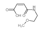 2-Butenoic acid,4-[(2-methoxyethyl)amino]-4-oxo-, (Z)- (9CI)结构式