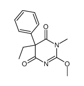 5-Ethyl-2-methoxy-1-methyl-5-phenyl-4,6(1H,5H)-pyrimidinedione Structure