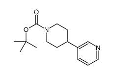 4-(3-Pyridinyl)-1-piperidinecarboxylic acid 1,1-dimethylethyl ester结构式