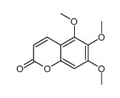 5,6,7-Trimethoxycoumarin structure