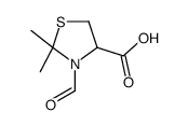 3-formyl-2,2-dimethylthiazolidine-4-carboxylic acid结构式