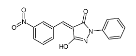 (4Z)-4-[(3-nitrophenyl)methylidene]-1-phenylpyrazolidine-3,5-dione Structure