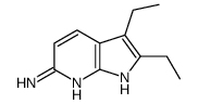 2,3-二乙基-1H-吡咯并[2,3-B]吡啶-6-胺结构式
