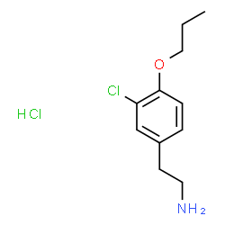 2-(3-CHLORO-4-PROPOXY-PHENYL)-ETHYLAMINE HYDROCHLORIDE结构式