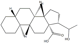 20-Hydroxy-5α-pregnan-18-oic acid structure