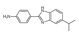 4-(6-propan-2-yl-1H-benzimidazol-2-yl)aniline Structure