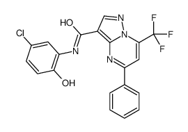 N-(5-chloro-2-hydroxyphenyl)-5-phenyl-7-(trifluoromethyl)pyrazolo[1,5-a]pyrimidine-3-carboxamide Structure