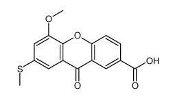 5-methoxy-7-methylsulfanyl-9-oxoxanthene-2-carboxylic acid结构式