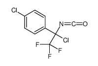 1-chloro-4-(1-chloro-2,2,2-trifluoro-1-isocyanatoethyl)benzene结构式